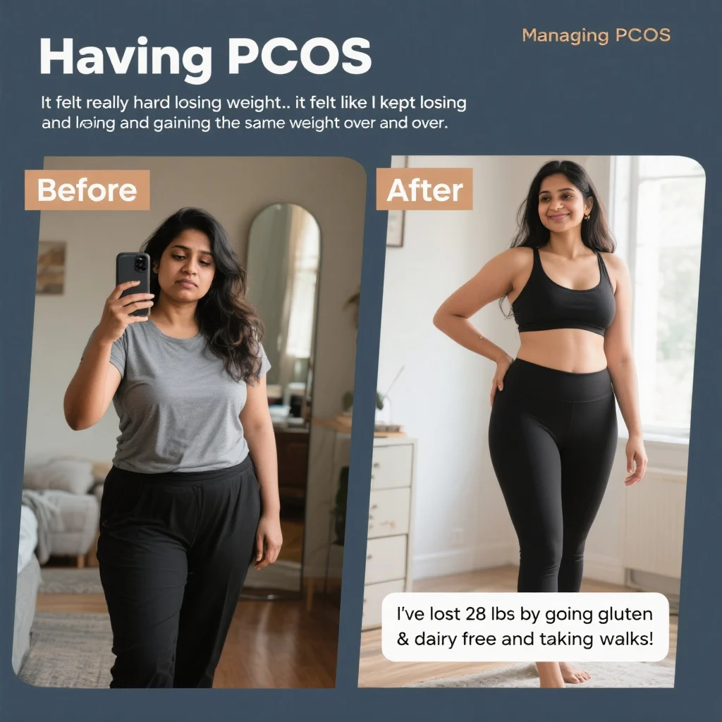 Happy Woman PCOS Success